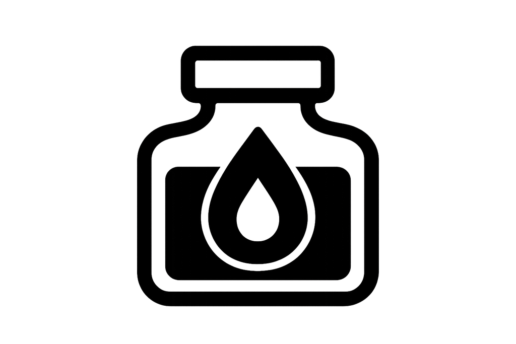 ink icon black and white simple icon