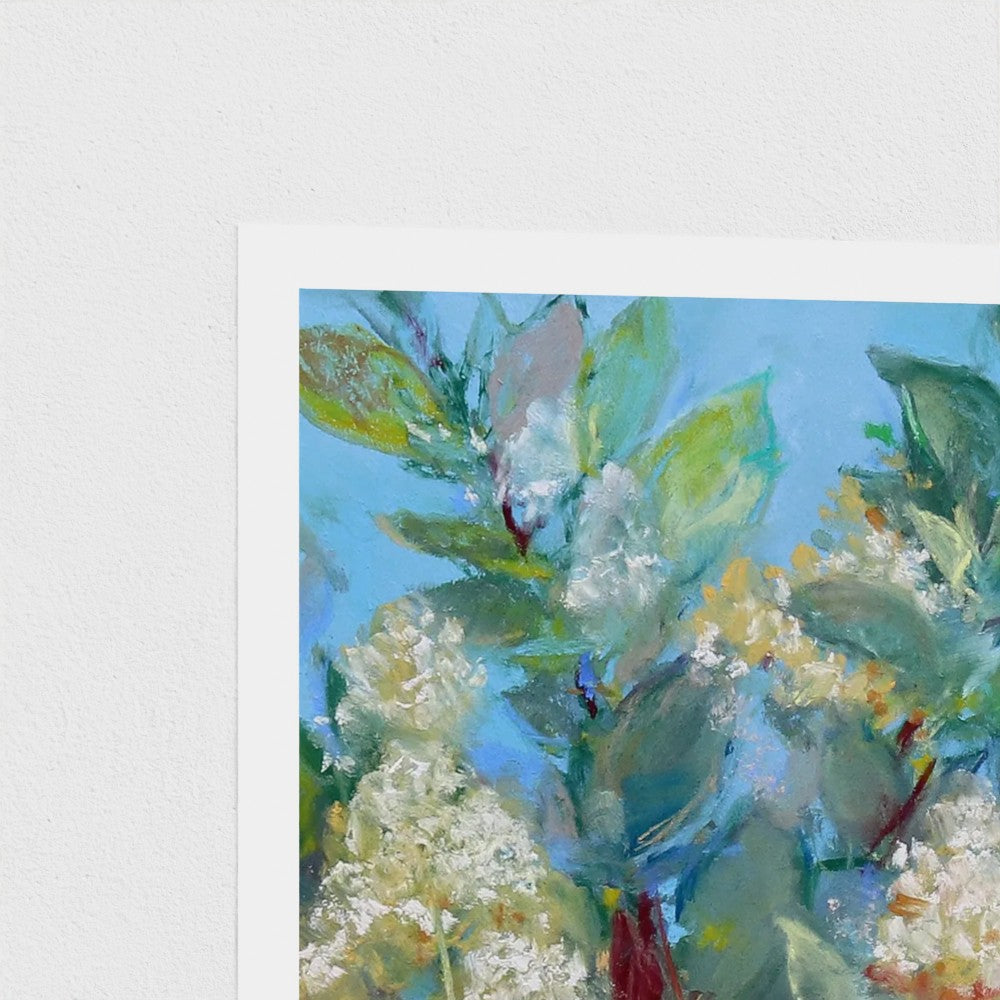 Louisiana Blossoms – White Crepe Myrtle Southern Florals Fine Art Print